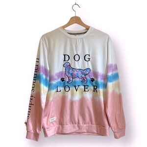 Simply Southern Dog Lover Embroidered Sweatshirt Size M